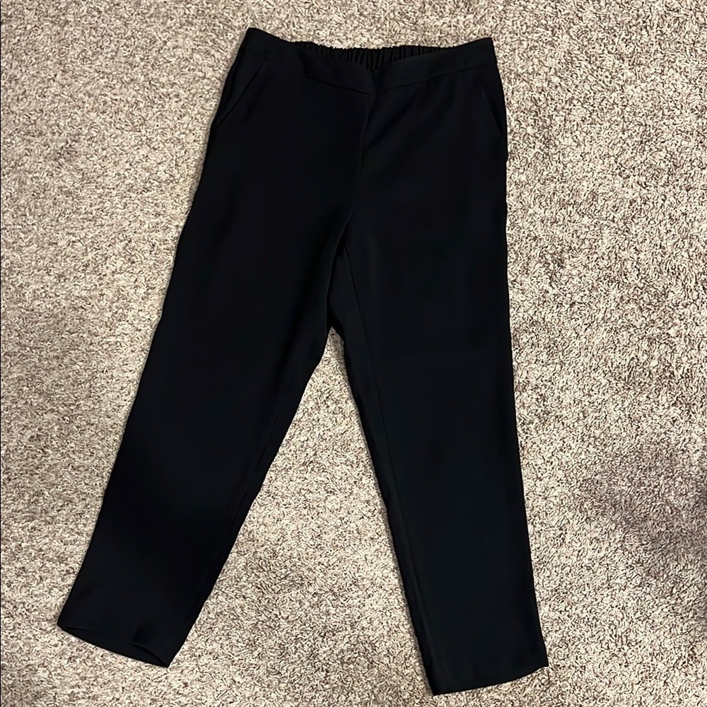 Banana Republic Black Straight-Leg Trousers